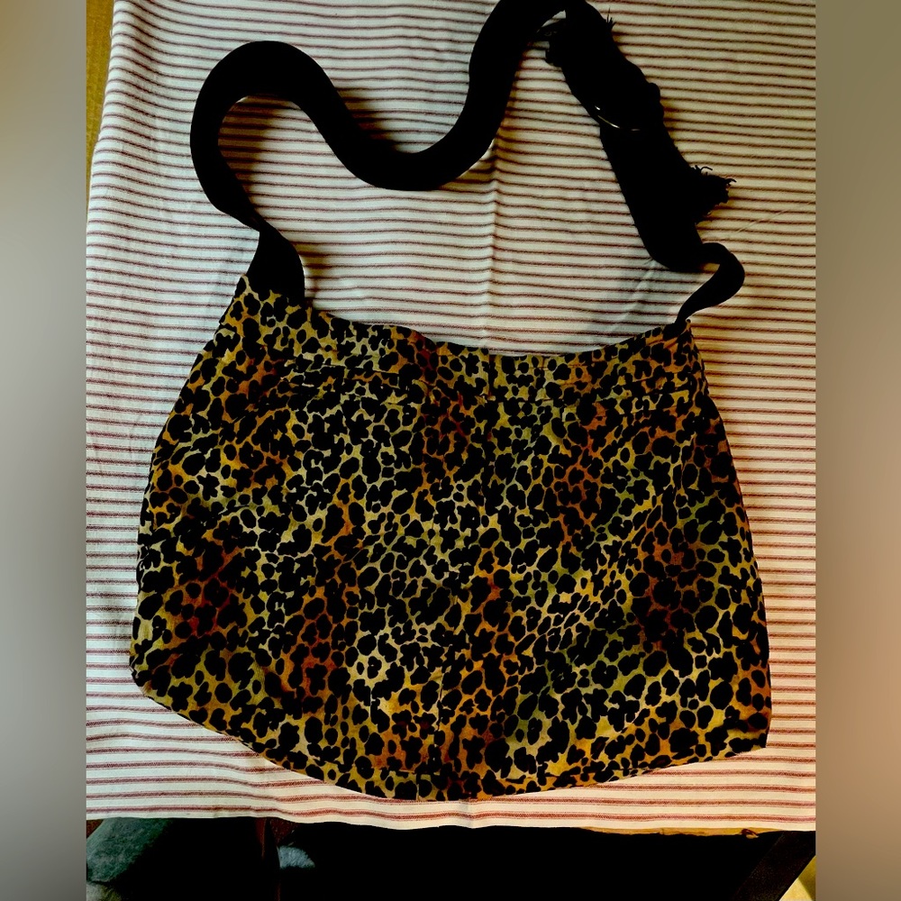 Handmade Leopard Print Shoulder Bag